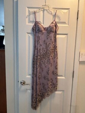 Laundry by Shelli Segal Satin Dress in Lilac